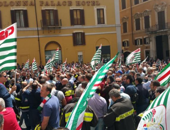 Il comparto Sicurezza a Montecitorio per chiedere pari diritti