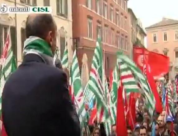 5 Minuti Cisl: Speciale manifestazione Cambiare le pensioni dare Lavoro ai Giovani