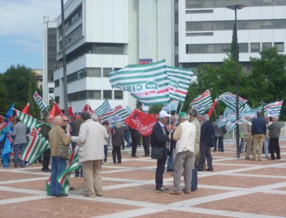 I Sindacati dei pensionati protestano in Regione