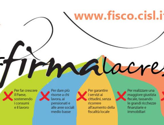 Firma la crescita! Sostieni la proposta di legge Cisl per la riforma del Fisco