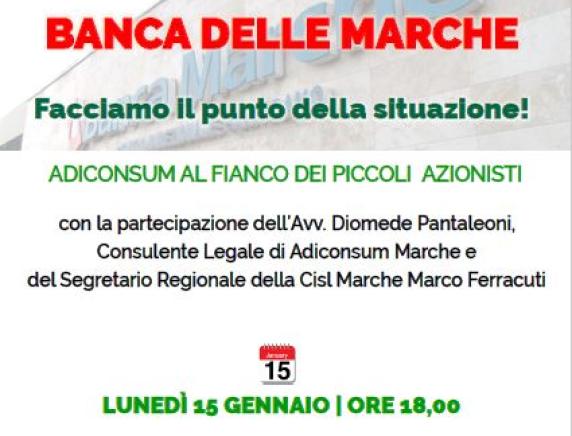 Banca Marche: Cisl e Adiconsum incontrano i piccoli azionisti a Macerata